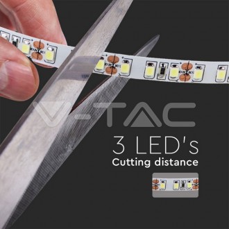 V-TAC LED pásek 7,2W-24V-IP20-SMD2835-VT-2835 barevná teplota (К): denní bílá / 4000K VT-2835