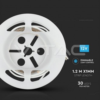 V-TAC LED pásek 6W s pohybovým senzorem pod postel 2x1.2m-IP20 barevná teplota (К): denní bílá / 4000K VT-8068