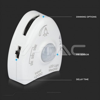V-TAC LED pásek 6W s pohybovým senzorem pod postel 2x1.2m-IP20 barevná teplota (К): denní bílá / 4000K VT-8068