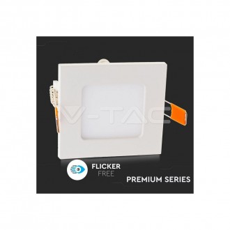 LED panel 12W-1000lm-IP20-VT-1207-čtvercový-podhledový-V-TAC barevná teplota (К): denní bílá / 4000K VT-1207