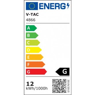 LED panel 12W-1000lm-IP20-VT-1207-čtvercový-podhledový-V-TAC barevná teplota (К): denní bílá / 4000K VT-1207