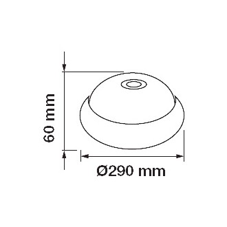 V-TAC LED Stropní svítidlo se senzorem 12W-800LM-IP20-VT-13 barevná teplota (К): teplá bílá / 3000K VT-13