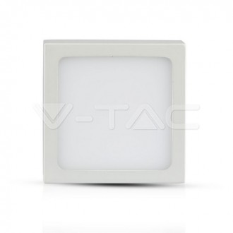 V-TAC LED panel 12W-IP20-900LM-přisazený čtverec barevná teplota (К): denní bílá / 4000K SKU4914