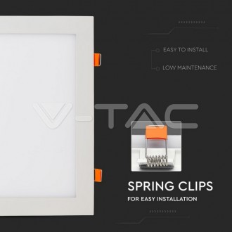 V-TAC-LED panel stropní-24W-IP20-VT-2407-podhledový čtverec barevná teplota (К): denní bílá / 4000K VT-2407