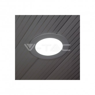 V-TAC LED panel stropní 12W-IP20-vestavný kulatý - bílý barevná teplota (К): studená bílá / 6400K VT-1207