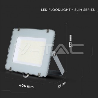 V-TAC LED reflektor 150W-120LM/W-VT-156-IP65-šedý barevná teplota (К): denní bílá / 4000K VT-156