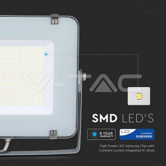 V-TAC LED reflektor 150W-120LM/W-VT-156-IP65-šedý barevná teplota (К): studená bílá / 6400K VT-156