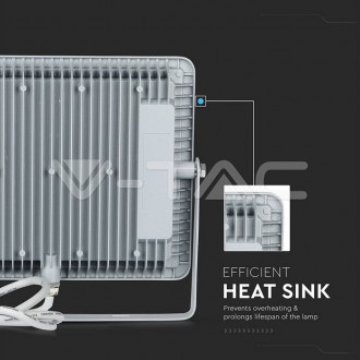 V-TAC LED Reflektor 100W-120LM/W-12000LM-IP65-VT-106-šedý barevná teplota (К): denní bílá / 4000K VT-106