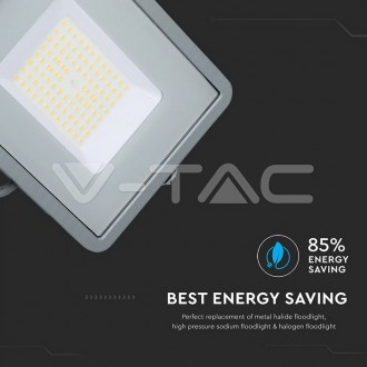 V-TAC LED Reflektor 100W-120LM/W-12000LM-IP65-VT-106-šedý barevná teplota (К): denní bílá / 4000K VT-106