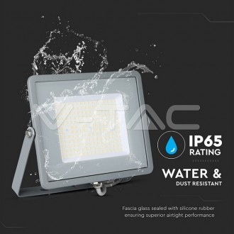 V-TAC LED Reflektor 100W-120LM/W-12000LM-IP65-VT-106-šedý barevná teplota (К): denní bílá / 4000K VT-106
