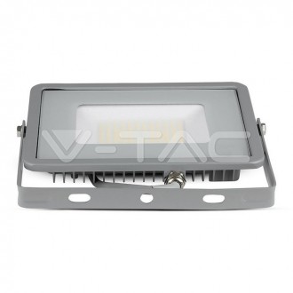 V-TAC LED reflektor 50W-120LM/W -IP65-šedý-SAMSUNG CHIP-VT-56 barevná teplota (К): denní bílá / 4000K VT-56
