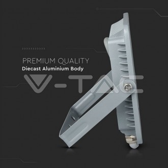 V-TAC LED reflektor 50W-120LM/W -IP65-šedý-SAMSUNG CHIP-VT-56 barevná teplota (К): denní bílá / 4000K VT-56