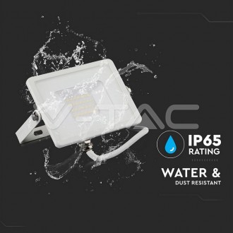 LED reflektor 20W 1600LM-IP65-SAMSUNG CHIP-bílý-VT-20, V-TAC barevná teplota (К): denní bílá / 4000K VT-20