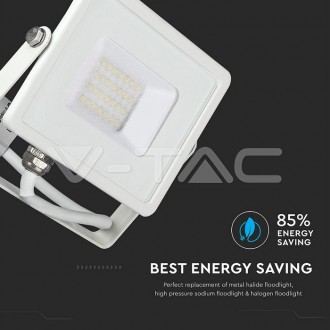 LED reflektor 20W 1600LM-IP65-SAMSUNG CHIP-bílý-VT-20, V-TAC barevná teplota (К): teplá bílá / 3000K VT-20