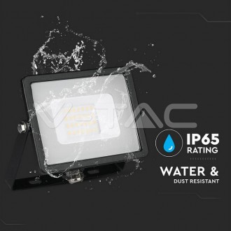 V-TAC LED reflektor 20W-1600LM-IP65-SAMSUNG CHIP-černý-VT-20 barevná teplota (К): denní bílá / 4000K VT-20