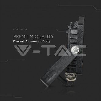 V-TAC LED reflektor 10W-800LM-IP65-VT-10- černý barevná teplota (К): denní bílá / 4000K VT-10