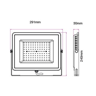 V-TAC LED reflektor 100W-8000LM-IP65-VT-100-bílý barevná teplota (К): studená bílá / 6400K VT-100