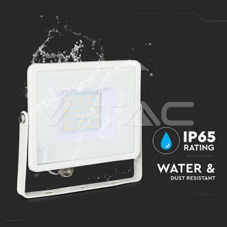 V-TAC LED reflektor 30W-2400LM-IP65-SAMSUNG CHIP-bílý-VT-30 barevná teplota (К): denní bílá / 4000K VT-30