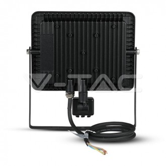 V-TAC LED reflektor se senzorem 50W -SMD-SAMSUNG CHIP-VT-50-S barevná teplota (К): teplá bílá / 3000K VT-50-S