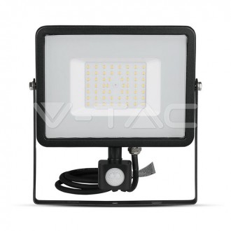 V-TAC LED reflektor se senzorem 50W -SMD-SAMSUNG CHIP-VT-50-S barevná teplota (К): teplá bílá / 3000K VT-50-S