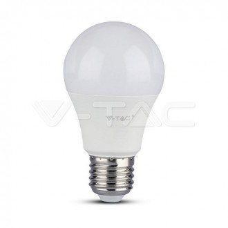 V-TAC LED žárovka E27-9W-A60-806LM-3ks balení-VT-1900 barevná teplota (К): studená bílá / 6400K SKU7242