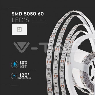 V-TAC LED pásek 9W 12V SMD 5050, VT-5050 IP20 barevná teplota (К): studená bílá / 6400K VT-5050