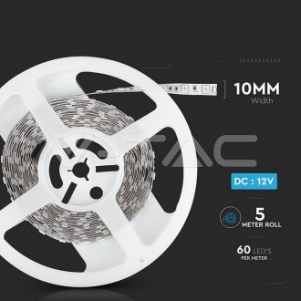 V-TAC LED pásek 9W 12V SMD 5050, VT-5050 IP20 barevná teplota (К): studená bílá / 6400K VT-5050