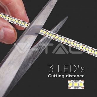 V-TAC LED pásek 18W-12V-3000LM/M-IP20-SMD2835 barevná teplota (К): denní bílá / 4000K VT-2835