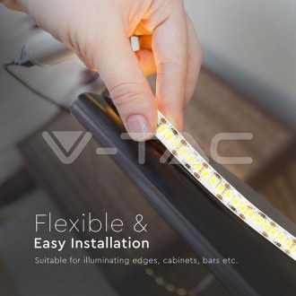 V-TAC LED pásek 18W-12V-IP20-SMD2835-VT-2835 barevná teplota (К): denní bílá / 4000K VT-2835