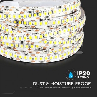 V-TAC LED pásek 18W-12V-IP20-SMD2835-VT-2835 barevná teplota (К): denní bílá / 4000K VT-2835