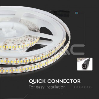 V-TAC LED pásek 18W-12V-IP20-SMD2835-VT-2835 barevná teplota (К): denní bílá / 4000K VT-2835