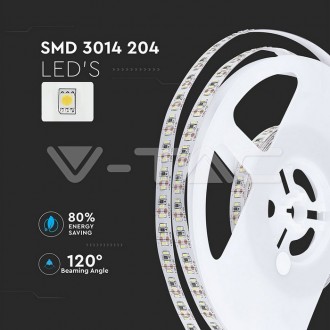 V-TAC LED pásek 18W-12V-1700LM/M-SMD-3014-VT-3014-IP20 barevná teplota (К): denní bílá / 4000K VT-3014