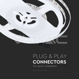 V-TAC LED pásek 18W-12V-1700LM/M-SMD-3014-VT-3014-IP20 barevná teplota (К): denní bílá / 4000K VT-3014