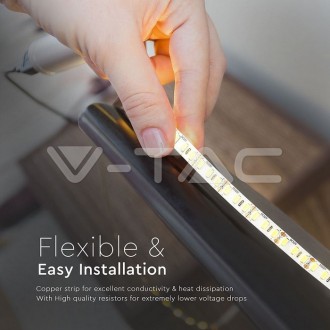 V-TAC LED pásek 18W-12V-IP20-VT-5730 barevná teplota (К): teplá bílá / 3000K VT-5730