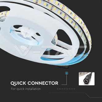 V-TAC LED pásek 18W-12V-IP20-VT-5730 barevná teplota (К): teplá bílá / 3000K VT-5730