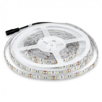 V-TAC LED pásek 10,8W-12V-SMD 5050-5m-VT-5050-IP65 barevná teplota (К): studená bílá / 6400K VT-5050