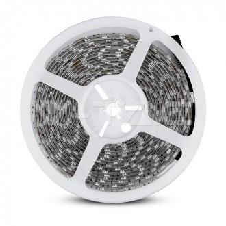 V-TAC LED pásek 10,8W-12V-SMD 5050-5m-VT-5050-IP65 barevná teplota (К): studená bílá / 6400K VT-5050