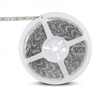 V-TAC LED pásek 10,8W-12V-SMD 5050-5m-VT-5050-IP65 barevná teplota (К): studená bílá / 6400K VT-5050