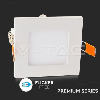 V-TAC LED panel vestavný 18W-1500LM-IP20-VT-1807-čtvercový barevná teplota (К): denní bílá / 4000K VT-1807