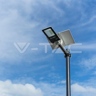 V-TAC LED solární pouliční osvětlení 50W IP65 4000LM VT-ST200 barevná teplota (К): studená bílá / 6400K VT-ST200
