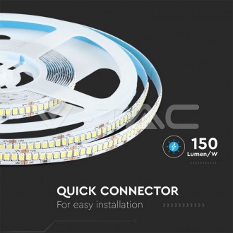 V-TAC LED pásek 17W-24V-IP20-150Lm/W-VT-2835 barevná teplota (К): studená bílá / 6400K VT-2835