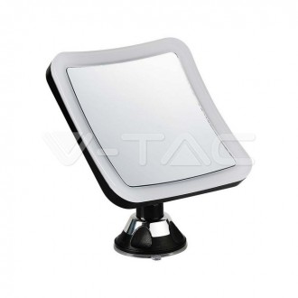 V-TAC LED zrcadlo 3,2W-3 x baterie AA -černé tělo-VT-7535 VT-7573