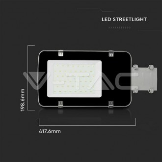 V-TAC LED veřejné osvětlení 30W-4000K-IP65-VT-30ST-šedé tělo- VT-30ST