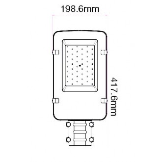 V-TAC LED veřejné osvětlení 30W-4000K-IP65-VT-30ST-šedé tělo- VT-30ST