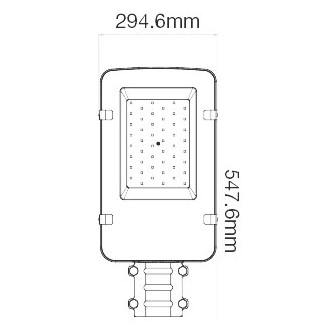 V-TAC LED veřejné osvětlení 100W-IP65-4000K-šedé tělo-VT-100ST-SAMSUNG ČIP VT-100ST