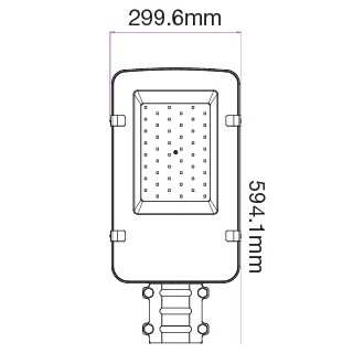 V-TAC LED veřejné osvětlení 150W-ip65-4000K-šedé tělo-VT-150ST barevná teplota (К): denní bílá / 4000K VT-150ST