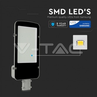 V-TAC LED veřejné osvětlení 150W-ip65-4000K-šedé tělo-VT-150ST barevná teplota (К): studená bílá / 6400K VT-150ST