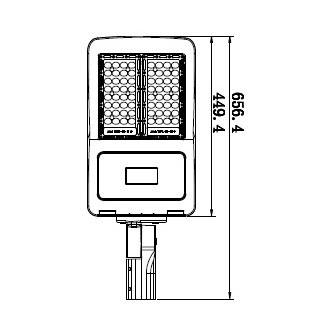 LED veřejné osvětlení 100W-5700K-CLASS I-140lm/W-VT-103ST-V-TAC VT-103ST