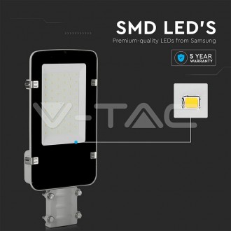 LED pouliční světlo 30W-SAMSUNG Chip-A++ šedé tělo-4000K VT-30ST