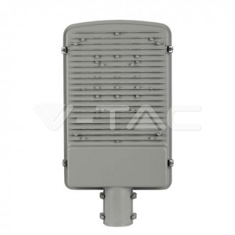 LED pouliční světlo 100W-SAMSUNG Chip A++-5 let záruka -šedé-6500K-V-TAC VT-100ST-N